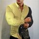 thumbnail image 1 of Camisa retro de manga larga de tela de moda callejera para exteriores con solapa tribal retro, cómoda y suave, camisa para hombre 2024, 1 of 6