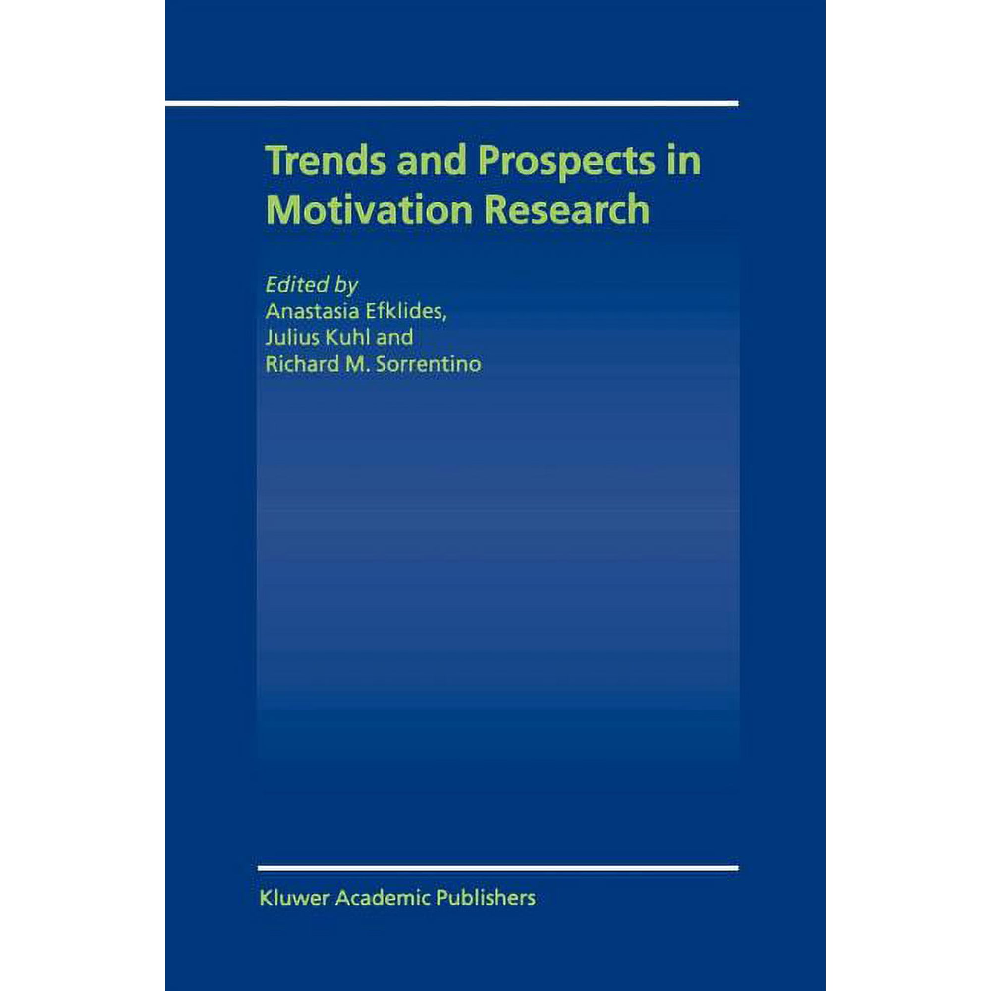 Trends and Prospects in Motivation Research (Paperback)