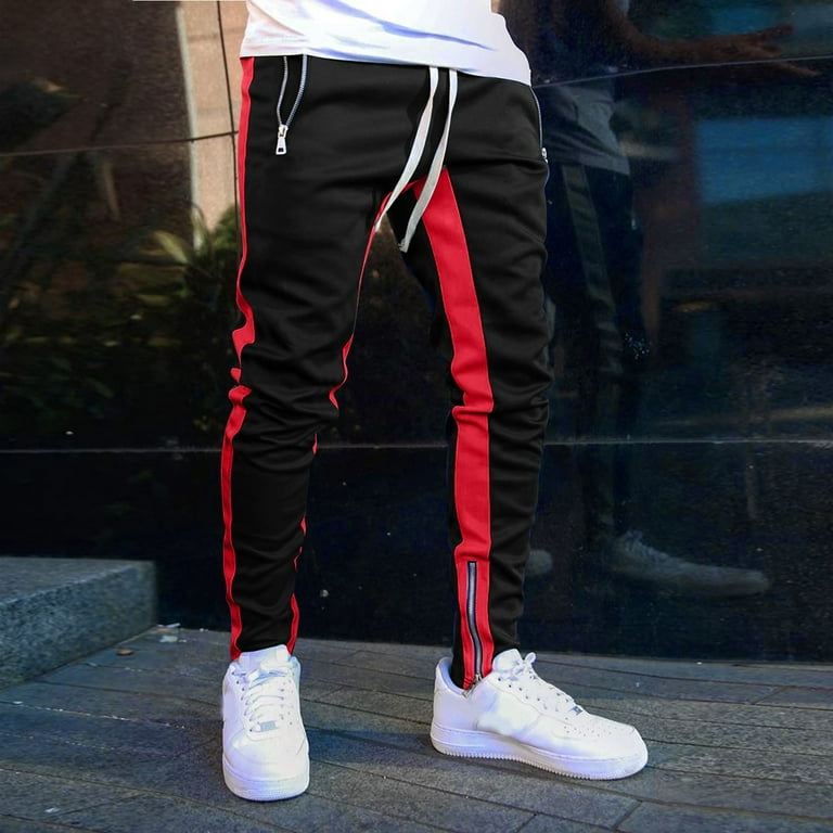 kpoplk Big and Tall Sweatpants for Men,Sweatpants for Men with Pockets  Loose Fit Joggers Gradient Workout High Waist Cinch Bottom Jogger  Pants(,XXL)