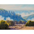 thumbnail image 3 of Gercken, Graham 14x12 Black Modern Framed Museum Art Print Titled - Three Sister Blue Mountains, 3 of 5