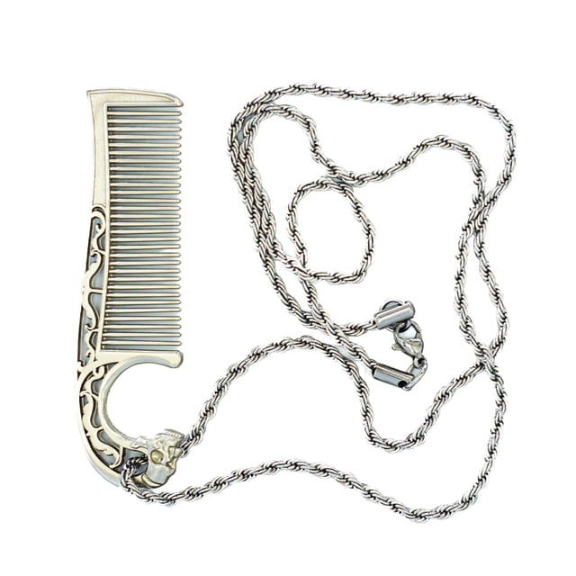 Collar con forma de peine para bigote The Vintage Grooming Co. Acero inoxidable