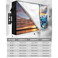 thumbnail image 7 of Outdoor TV Cover 30 to 32 Inch Weatherproof, Tropical Coastal Waterproof TV Screen Protector for Outside Decor with Zipper and Pocket 30"L x 19"H&nbsp; , Ocean Animal Dolphin Fish Bird Blue, 7 of 7