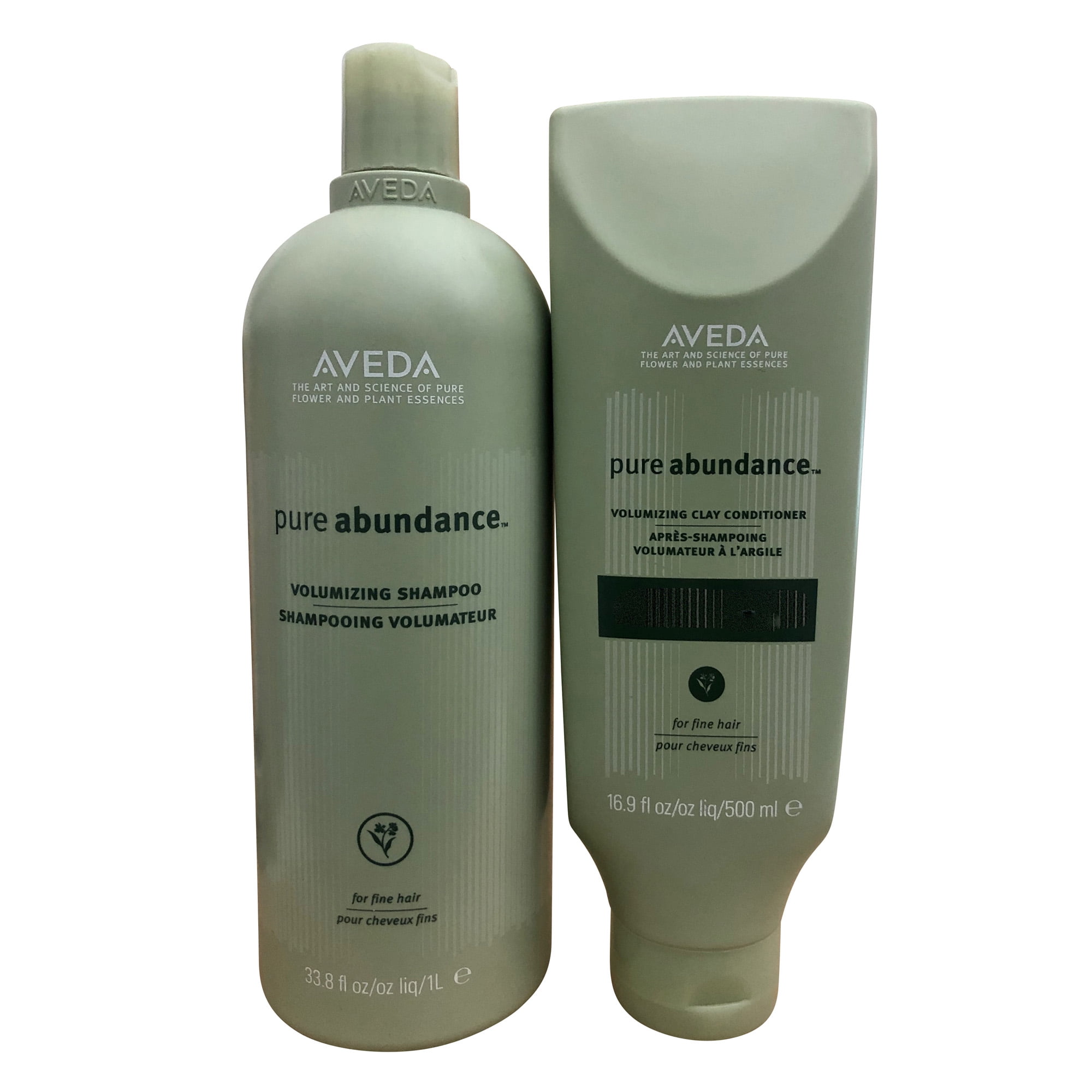 Aveda Pure Abundance Volumizing Shampoo 33.8 OZ & Clay Conditioner 16.9