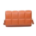 thumbnail image 1 of Bolso cuadrado pequeño de moda minimalista urbana, bolso bandolera de hombro naranja, 1 of 5