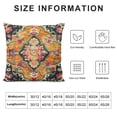 thumbnail image 5 of ONETECH Boho Vintage Throw Pillow Cover Carpet Orange Pattern Antique Ethnic Decorative Pillow Cases Home Decor Square  Pillowcase, 5 of 5