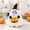 White-M, variant on Dog Ghost Costume, Halloween Dog Outfit with Witch Hat Dress-up Cape, Funny Ghost Pumpkin Pet Apparel with Candy Pocket for Small Medium Large Dogs Trick or Treat Party, 1Pc