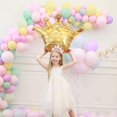 thumbnail image 4 of Gold Congratulations Balloons Banner with Crown Balloon Party Decorations Gold -, 4 of 5