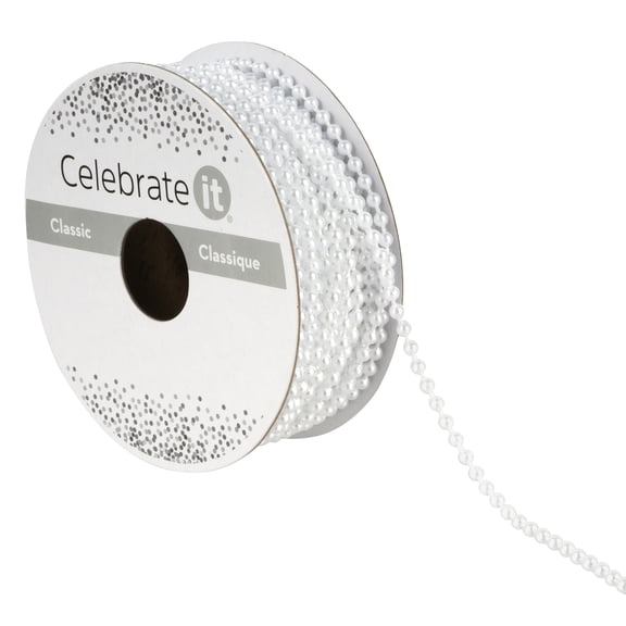 12 Pack: 3mm x 10yd. Pearl Trim Cording by Celebrate It