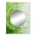 thumbnail image 2 of Designart "Sage Spirals In Green And White" Abstract Shapes Mirror Wall Decor - Modern Green Abstract Living Room Wall Mirror Art - 32" x 24" Inch, 2 of 5