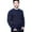 Navy, variant on Aran 100% Wool Fisherman Cable Knit Irish Sweater for Men Traditional Crew Neck Pullover Made in Ireland
