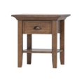 thumbnail image 3 of Simpli Home Redmond - table d'Appoint - Carrée - Brun Vieilli Rustique - base Brun Vieilli Rustique, 3 of 6