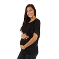 thumbnail image 3 of 24/7 Maternity Women's Banded Dolman Top, 3 of 10
