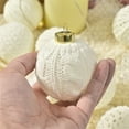 thumbnail image 6 of HOARBOEG Knitted Christmas Ornament Balls Set, Handcrafted Yarn Holiday Decor for Tree Hanging, Cozy Window Display & Festive Home Scene Layout, Durable Xmas Ball Pendants, 6 of 9