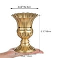 Nuptio Gold Flower Vase for Wedding Centerpiece Metal Pedestal Vase Set