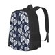 thumbnail image 1 of Fotbe White Leaves Mochila para Hombre y Mujer - Tela Oxford 600D Resistente - Mochila Impermeable de Gran Capacidad para Escuela, Viajes y Senderismo, 1 of 6