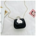 thumbnail image 1 of Little Girls' Cute Rabbit Crossbody Purse Small Bow Shoulder Bag Handbag for Kids - Black,Bunny, 1 of 5