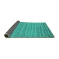 thumbnail image 2 of Ahgly Company Indoor Rectangle Abstract Turquoise Blue Contemporary Area Rugs, 8' x 10', 2 of 4