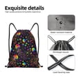 thumbnail image 4 of Sikiie Rainbow Jellyfishes Drawstring Backpack Drawstring Bags, Draw String Back Bag for Sports, Gym, Travel, Swimming, Beach-Small, 4 of 6