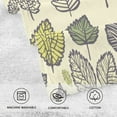 thumbnail image 3 of Yellow LeavesBath Towel 100% Cotton Soft Thick High Absorbency Hand Face Towel Single Pack 16x28in, 3 of 7