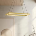 thumbnail image 4 of PD88530-BG-Kuzco Lighting-Piazza - 36W LED Rectangular Pendant-1.38 Inches Tall and 5.88 Inches Wide-Brushed Gold Finish, 4 of 7