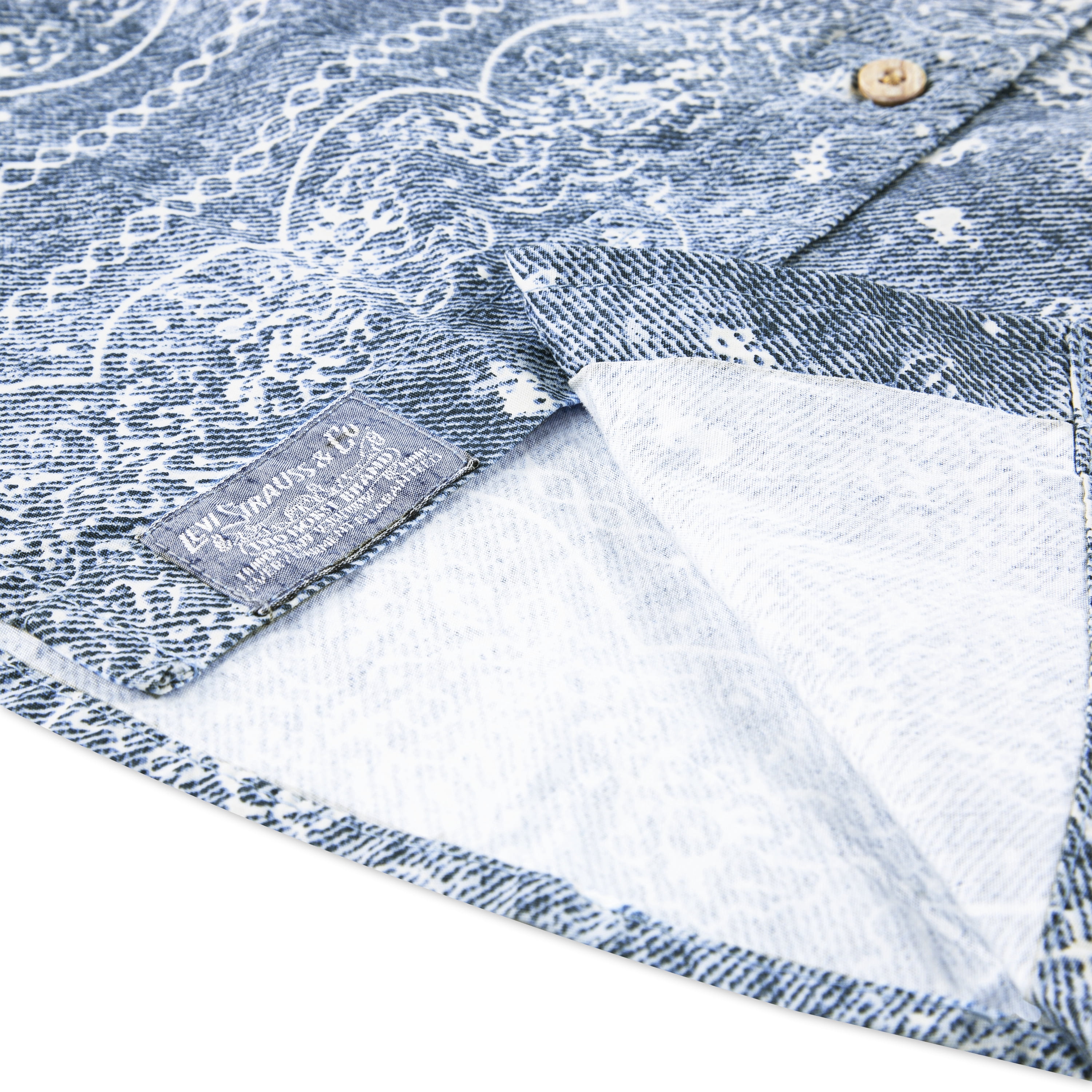 Levi's Boys' Cotton Jacquard Button Up Shirt with Short Sleeves, Sizes 4-20