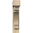 thumbnail image 2 of Ekena Millwork 8"W x 38"D x 38"H Merced Block Rough Sawn Bracket w/ Offset Brace, Douglas Fir, 2 of 25