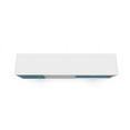 thumbnail image 5 of Liberty 70.86" Mid-Century - Modern TV Stand with 4 Shelving Spaces and 1 Drawer in White and Aqua Blue with Solid Wood Legs, 5 of 9