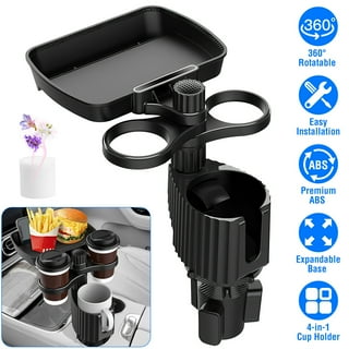 TSV Car Cup Holder Expander Adapter, Multifunctional Auto Cup Mount  Extender Adapter with Adjustable Base, Water Drink Holder 360 Rotating for  3 