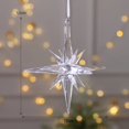 thumbnail image 1 of Adorno navideño con forma de copo de nieve para árbol de Navidad, colgante de cristal de alce, ciervo, corona de nieve, decoración de Feliz Navidad, 2023, 1 of 4