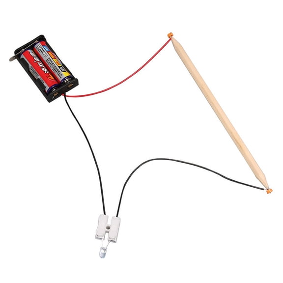 Handmade DIY tech mini-projects and small toys,Pencil Conductive DIY Circuit Science Experiment for Primary School Students' Handicrafts
