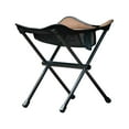 thumbnail image 2 of Silla plegable plegable, antideslizante, ligera, asiento de pesca, taburete portátil para acampar Marrón Cola Sillas plegables, 2 of 8