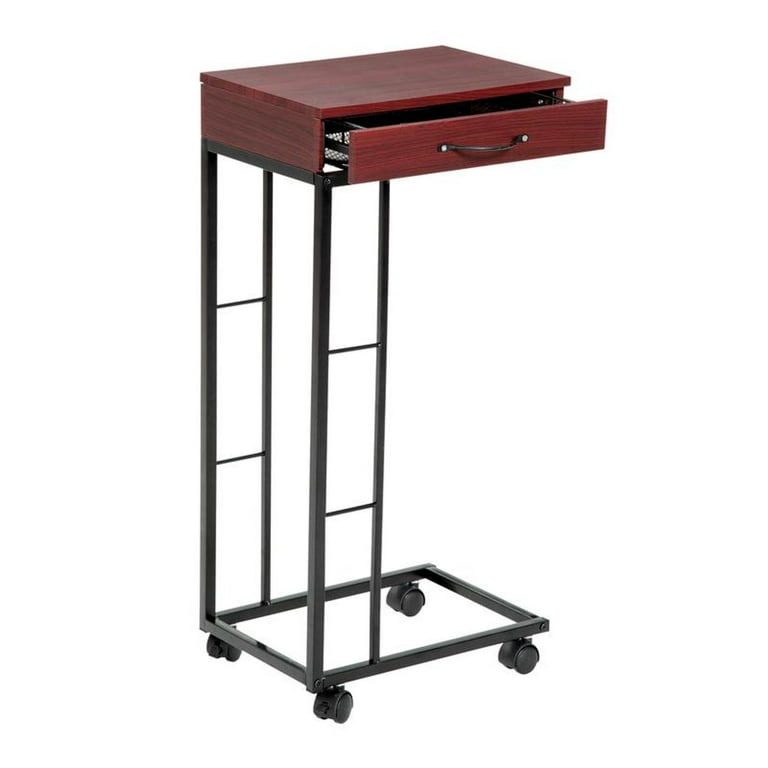 Contemporary accent side end table with drawer small sofa wooden table discount