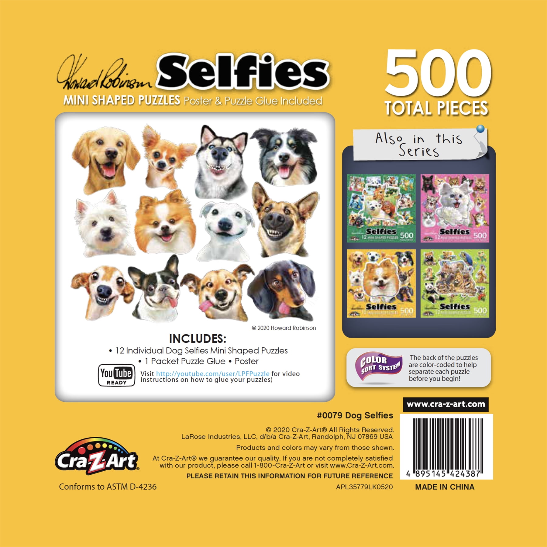  WZVZGZ Yorkie Dog 500 Piece Jigsaw Puzzle Jigsaw