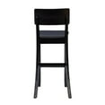 thumbnail image 4 of Hawthorne Collections Faux Leather Black Bar Stool Rectangular Padded 31" Unassembled, 4 of 10