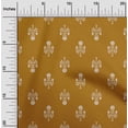thumbnail image 2 of oneOone Polyester Spandex Brown Fabric Asian Block Craft Projects Decor Fabric Printed By The Yard 56 Inch Wide, 2 of 4