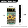 thumbnail image 6 of SEANATIVE Southwest Aztec Solar Grave Lights for Cemetery Sunflower Solar Cemetery Lights for Grave Solar Pathway Lights Landscape Lights for Birthday in Heaven Mother Day Fathers Day Memrial Day, 6 of 7