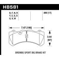 thumbnail image 2 of Hawk 09 Nissan GT-R R35 HP+ Street Front Brake Pads Fits select: 2018 VOLVO S60 POLESTAR, 2 of 4
