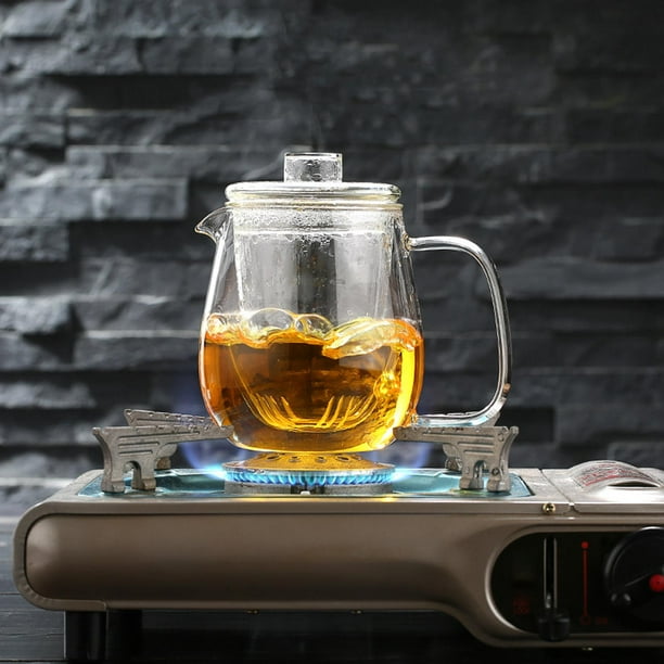 Théière en verre résistant à la chaleur bouilloire à thé avec