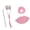 Pink, variant on Eye Catching Adorable Whimsical 23Inch Fabric Geese Dress Up Outfit Set Suitable For Porch Or Garden Themed Decoration