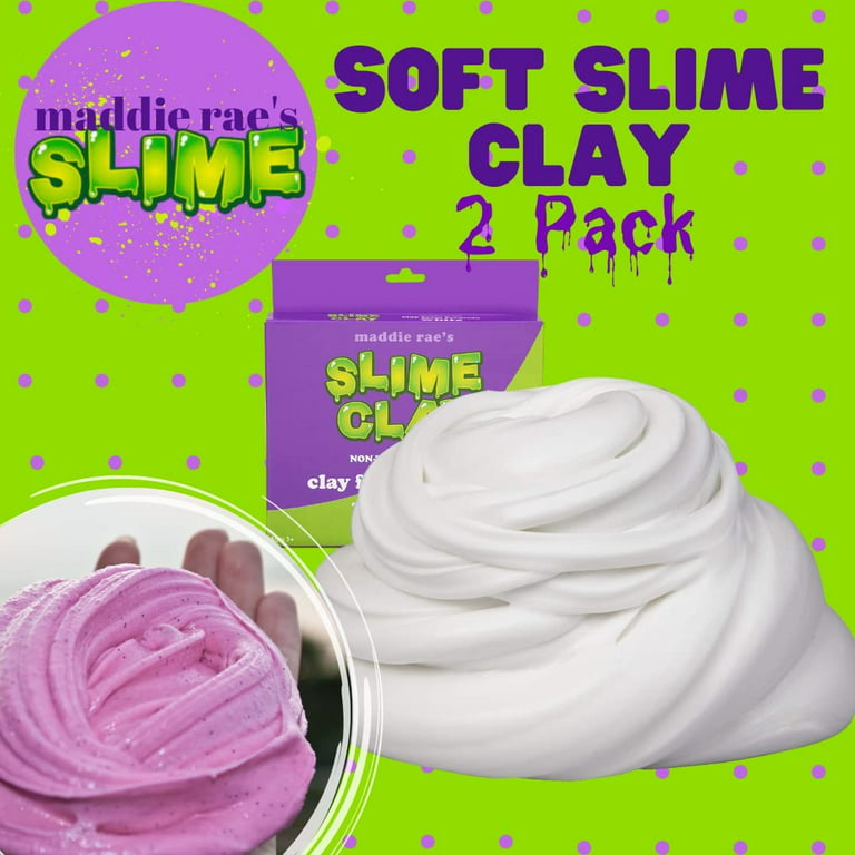 Maddie Rae's Slime Clay (2pk) - Non-Toxic, No Mess Clay Foam