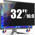 thumbnail image 1 of Magnetic 32 Inch Privacy Screen for Frameless Computer Monitor 16:9 Aspect Ratio,Hanging Blue Light Screen Protector Eye Protection Anti-Spy Shield,, 1 of 7