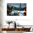 thumbnail image 3 of Elephant Stock Beauty Of Aviation Wall Art - Horizontal Multi Panel Canvas - Living Room Wall Decor - Transportation Multi Panel - Blue And Teal Decor - 38" x 24", 3 of 8