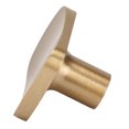 thumbnail image 3 of Gabinete perilla nórdico latón cajón armario puerta manija solo agujero cuadrado oro, 3 of 8