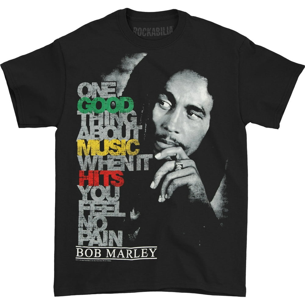 Bob Marley - Bob Marley Men's Good Music Hits T-shirt Black - Walmart ...