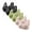 6 Pack-Black/Black/Green/Green/Pink/Pink, variant on RYRJJ 2 Pack/6 Pack Front Snap Bras for Older Women Front Closure Wireless Push Up Bras Full Coverage Wirefree Comfortable Everyday Sleep Bras