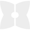 thumbnail image 4 of 28"OD x 6"ID x 10 1/2"C x 1"P Cosmo Architectural Grade PVC Contemporary Ceiling Medallion, Two Piece, 4 of 4