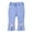 Light Blue(1), variant on Diufon Girls Jeans Elastic Waist Toddler Comfortable Flare Denim Pants Solid Color Cute Bow Pant with Pockets