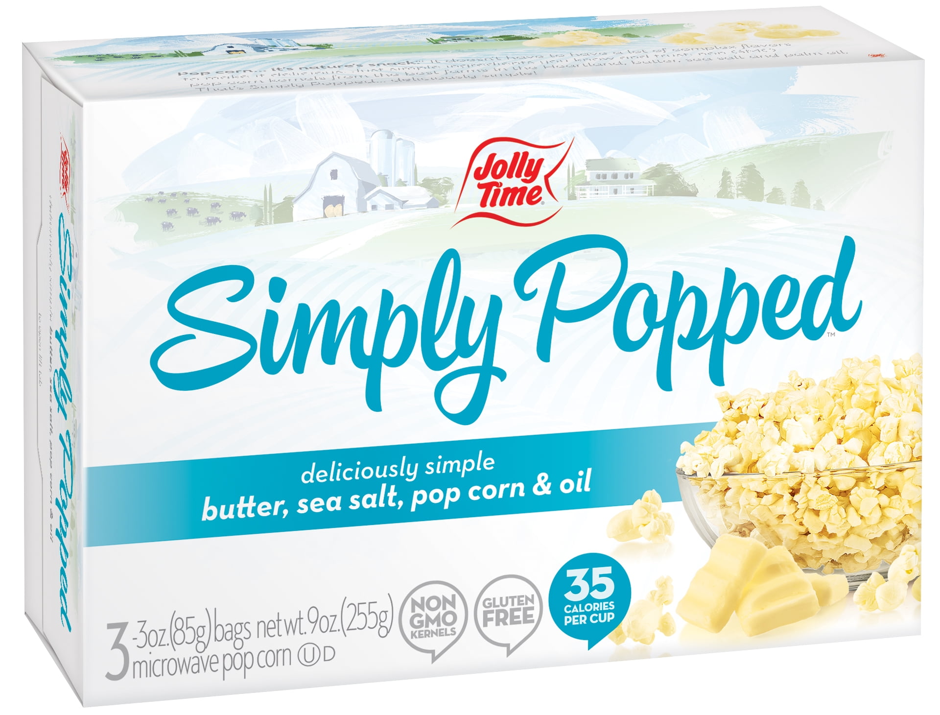 Buy JOLLY TIME Simply Popped Butter Microwave Popcorn, 3 Oz Bags, 3 Ct at W...