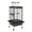 A, variant on Towallmark 60" Wrought Iron Bird Cage, Heavy-Duty 25 Lbs, Play Top, Rolling Stand, Stainless Bowls, Non-Toxic Coating, Easy Clean Flight Cage for Small & Medium Birds