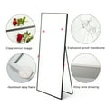 thumbnail image 6 of Full Length Mirror Floor Mirror Hanging Standing/Leaning Wall Mounted Mirror Horizontal/Vertical for Bathroom/Bedroom/Living Room/Dining Room/Entryway, 59" x 15.7", Gold, 6 of 9